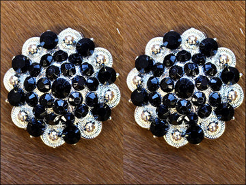 Black Crystals Berry Headstall Saddle Cowgirl Hilason